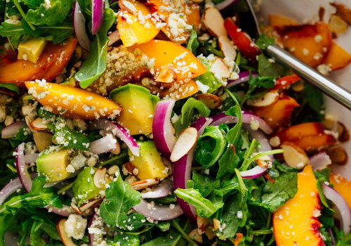 Discover The Best Fresh Organic Peach Balsamic Vinaigrette Salad Dressing From Local Farms